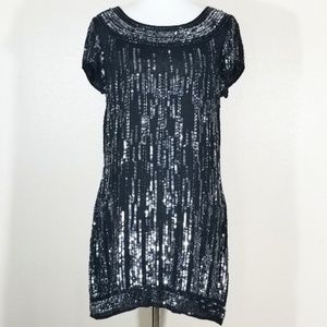 Frederick's of Hollywood Black Sequin Dress